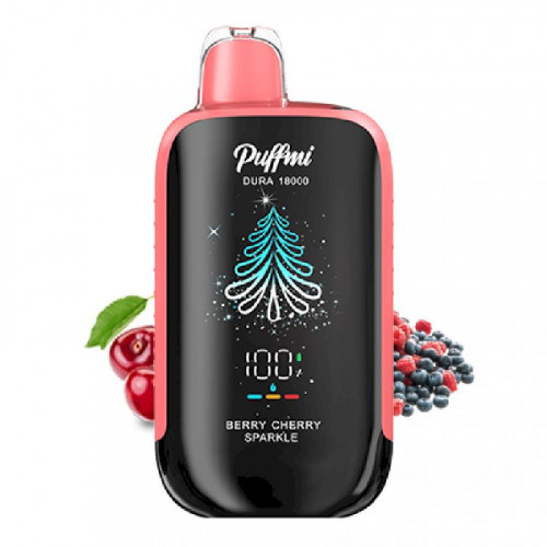 Электроная сигарета PuffMi Dura 18000 - Ягодно-вишнёвая содовая (Berry Cherry Sparkle)